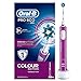 Oral-B PRO 600 CrossAction - Cepillo de dientes eléctrico recargable con tecnología Braun, edición purple